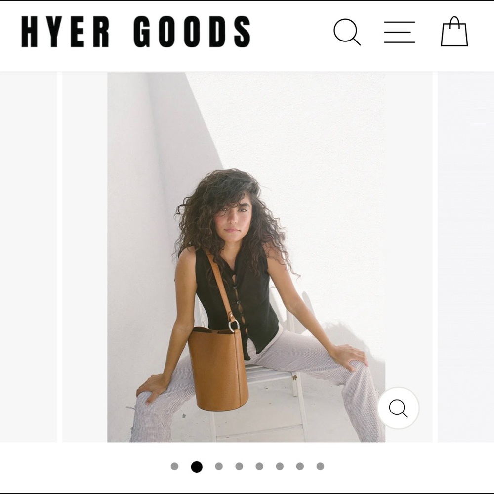 Hyer Goods Tan Bucket Bag